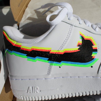 Air Force 1 Glitch Neon