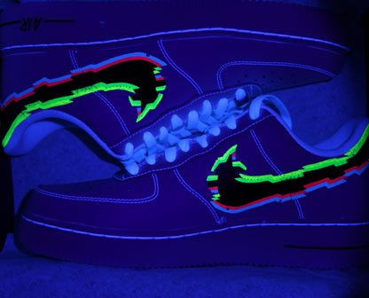 Air Force 1 Glitch Neon