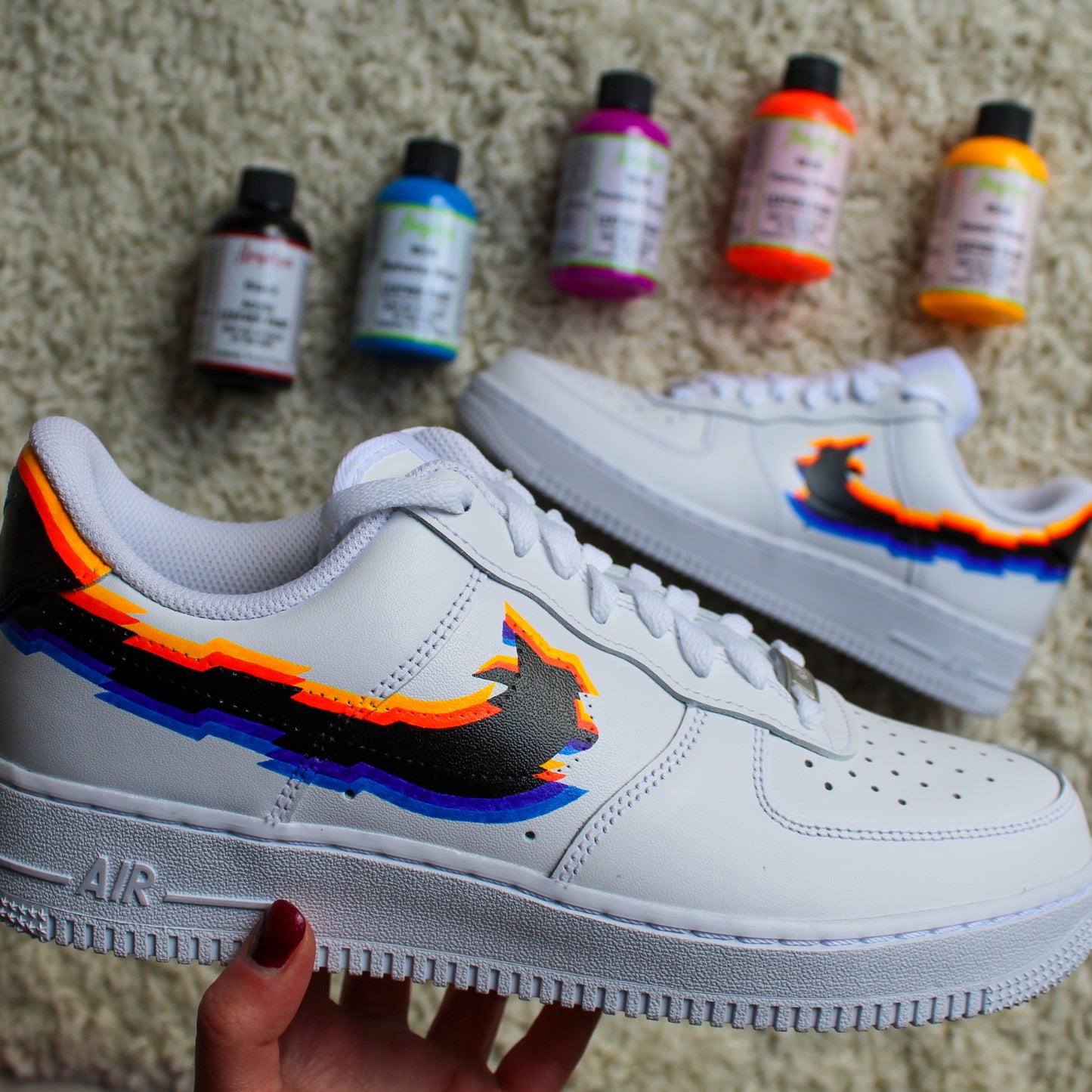 Air Force 1 Glitch Neon