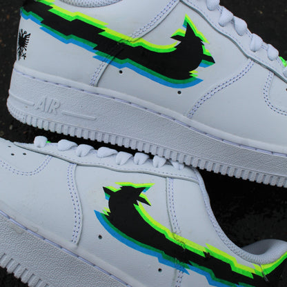 Air Force 1 Glitch Neon