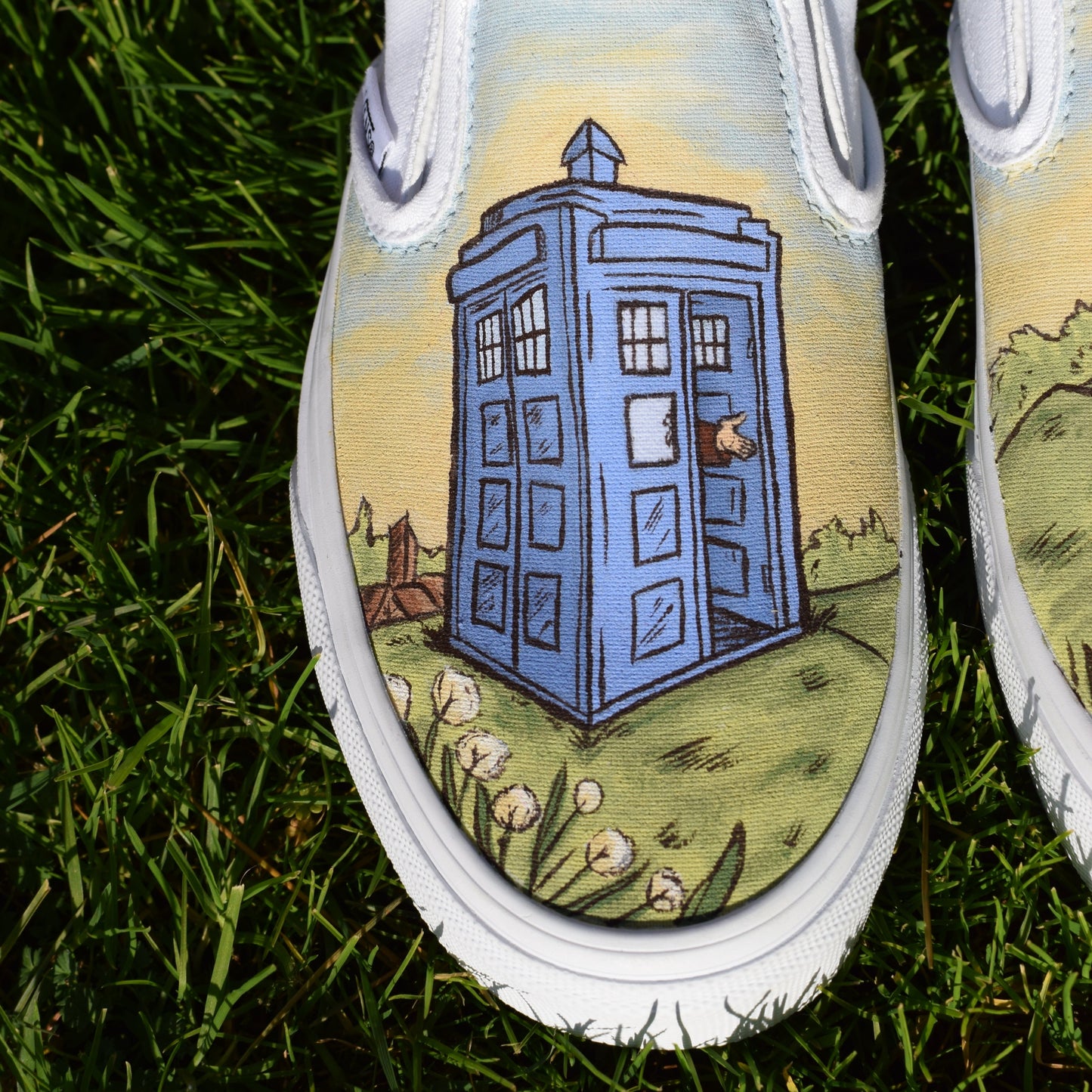 Vans Slip on Belle and Doctor Who