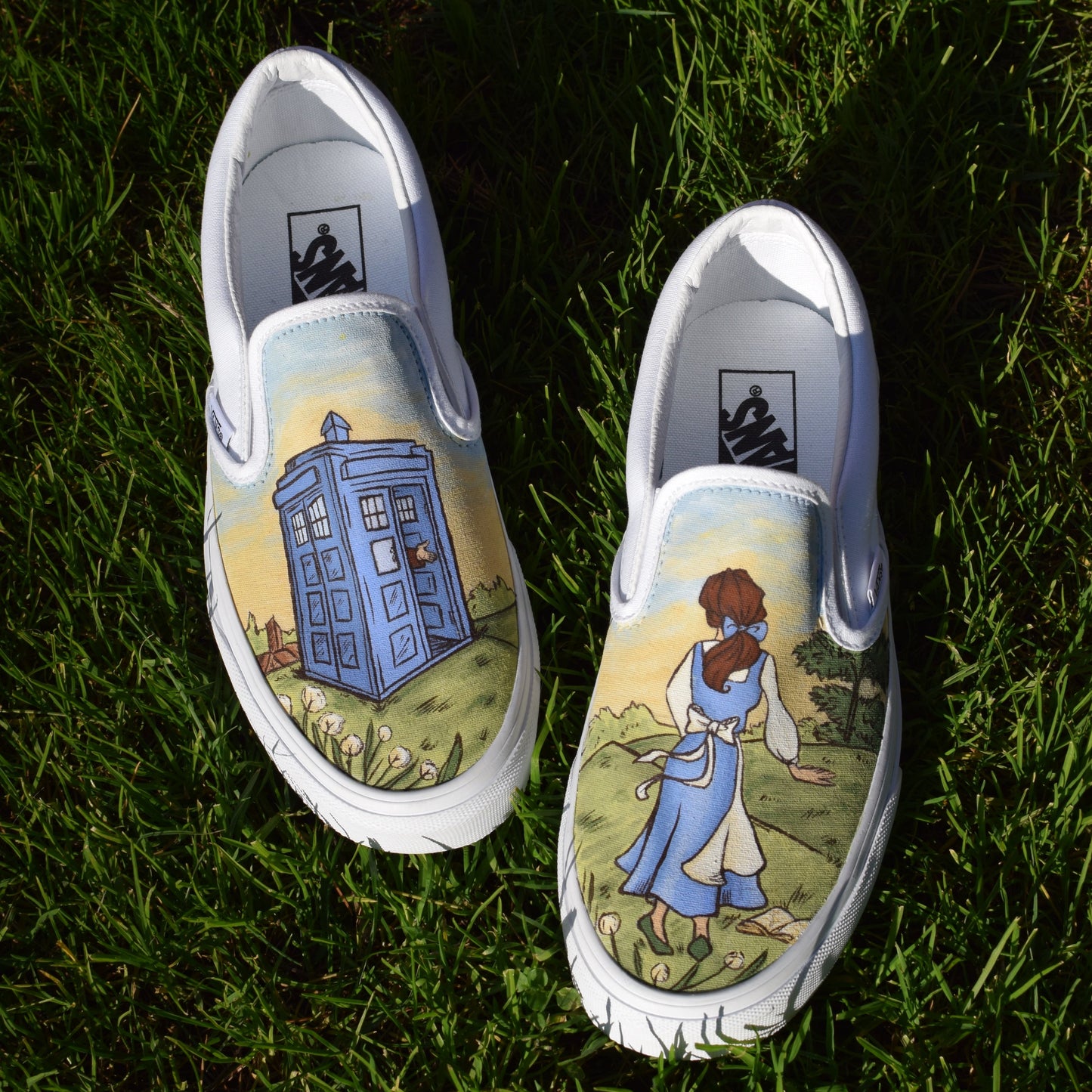 Vans Slip on Belle and Doctor Who