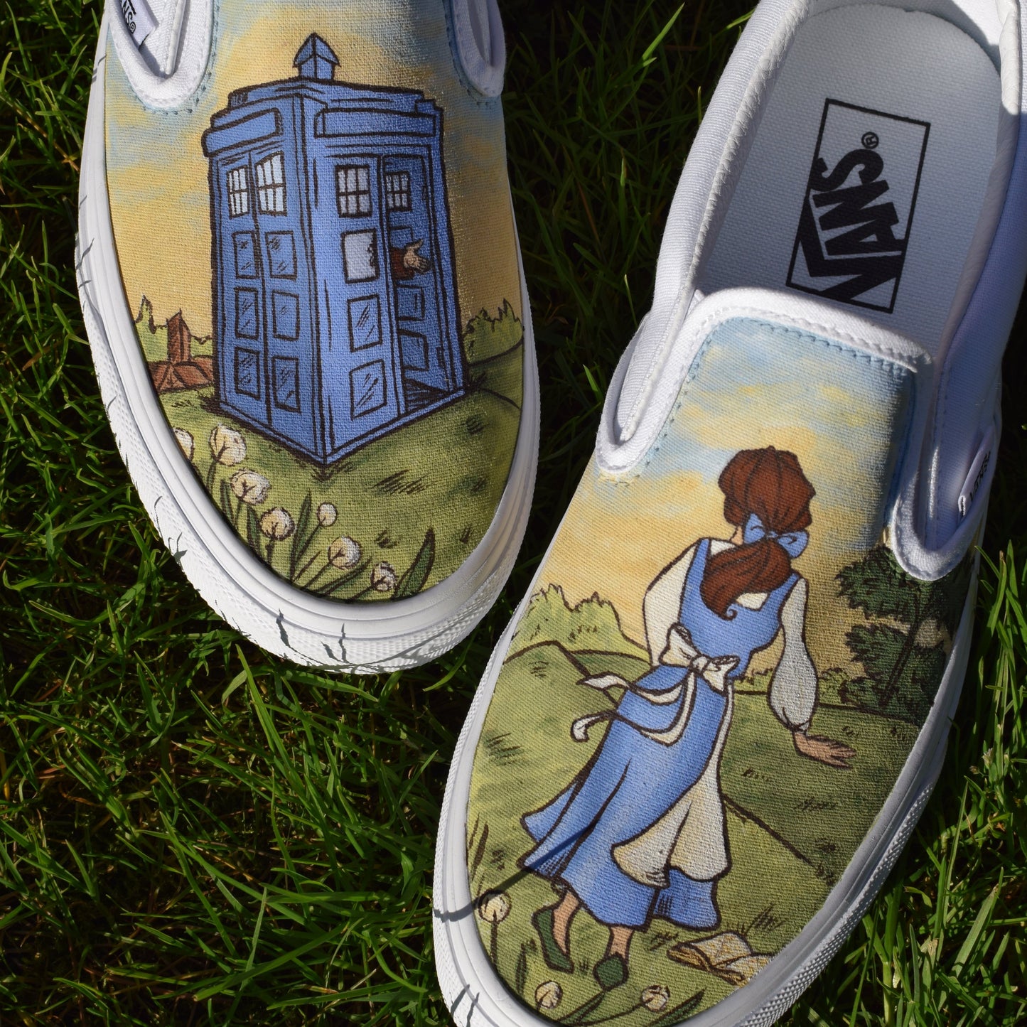 Vans Slip on Belle and Doctor Who