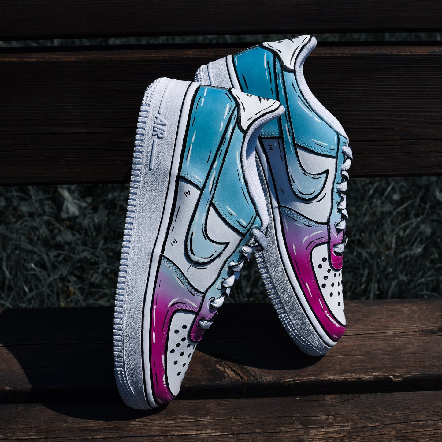 Air Force 1 Cartoon Gradient - Sunlight Reactive