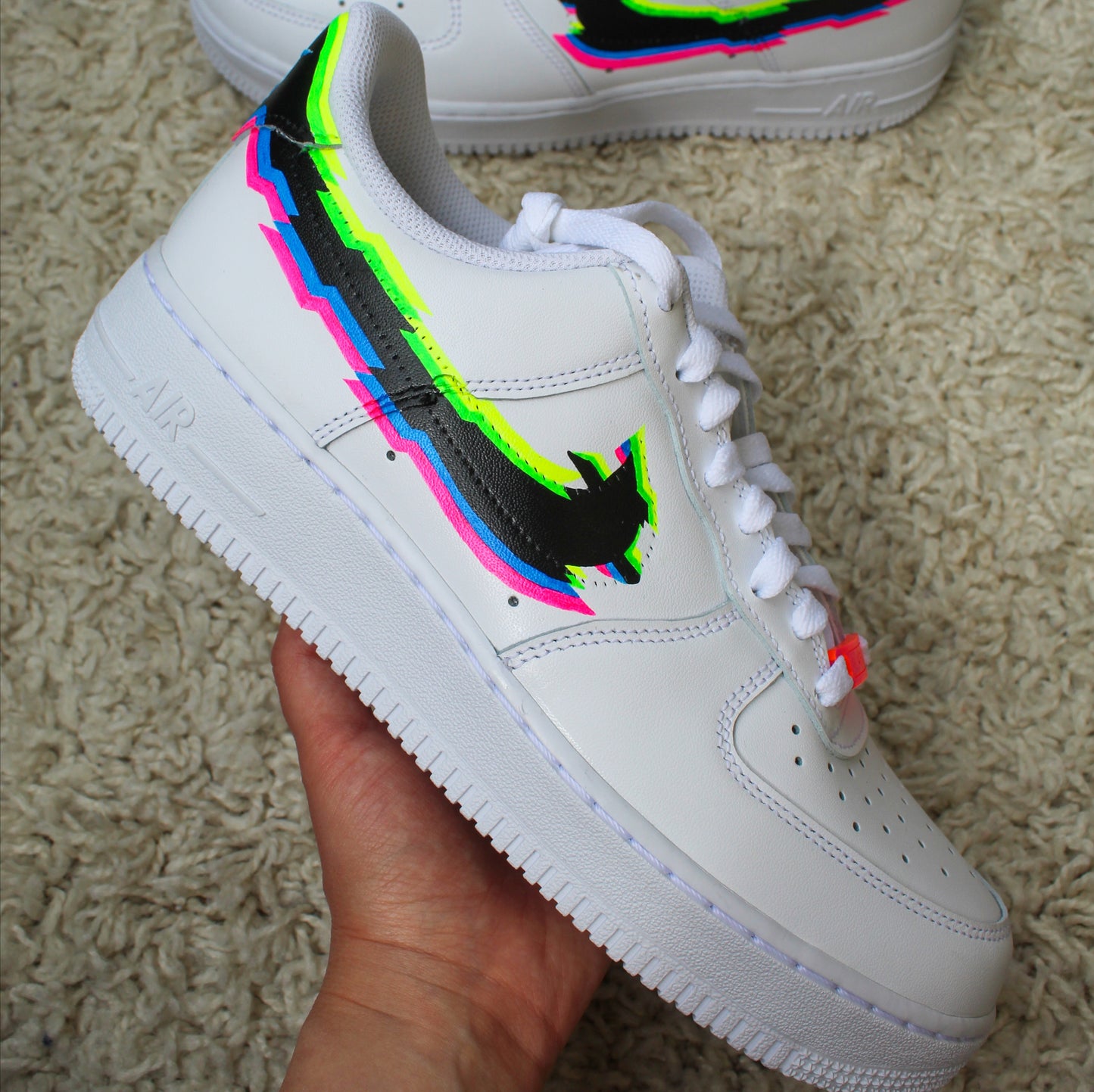 Air Force 1 Glitch Neon