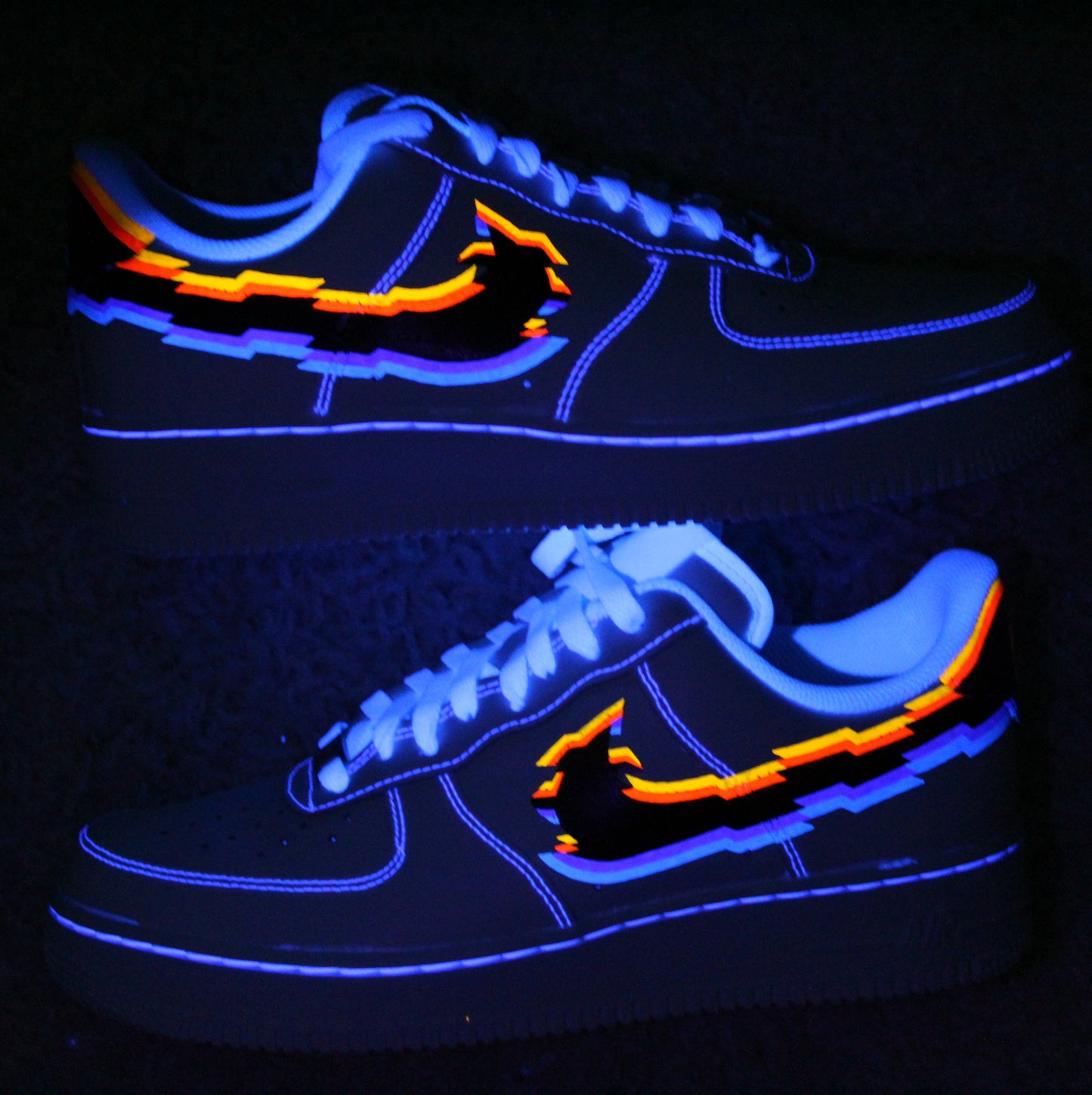 Air Force 1 Glitch Neon