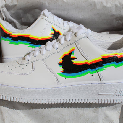 Air Force 1 Glitch Neon