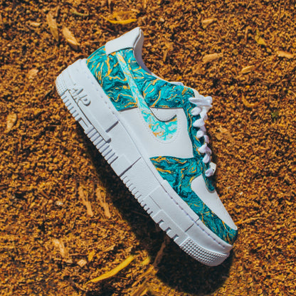 Air force 1 Marble Turquoise