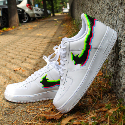 Air Force 1 Glitch Neon