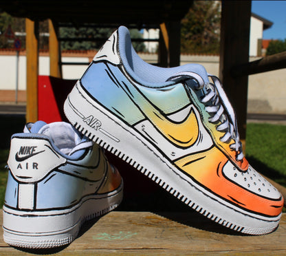 Air Force 1 Cartoon Gradient - Sunlight Reactive